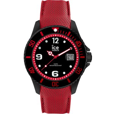 Ice-Watch Ice Steel Large Black Red Horloge