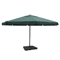 VidaXL Parasol met draagbare voet aluminium (groen) - thumbnail