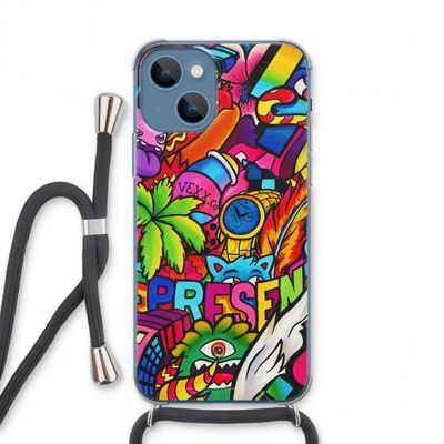 Represent: iPhone 13 Transparant Hoesje met koord