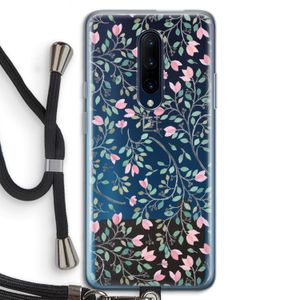 Sierlijke bloemen: OnePlus 7 Pro Transparant Hoesje met koord