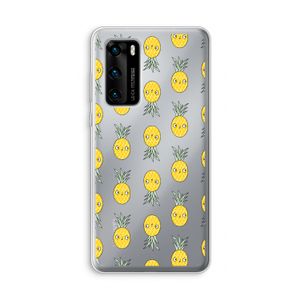 Ananas: Huawei P40 Transparant Hoesje
