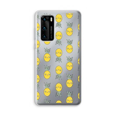 Ananas: Huawei P40 Transparant Hoesje