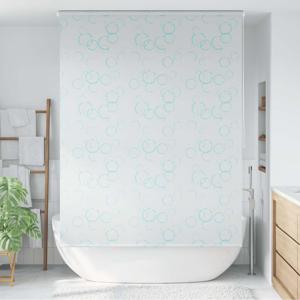 VidaXL Rolgordijn voor douche 140x240 cm bubbel