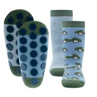 Ewers antislip sokken 2-pack Raceauto blauw-31-34