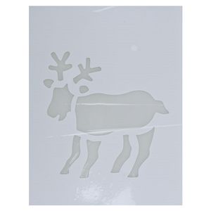 Kerst raamsjablonen/raamdecoratie rendier plaatjes 35 cm