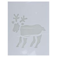 Kerst raamsjablonen/raamdecoratie rendier plaatjes 35 cm