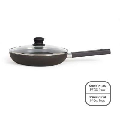26 cm sauteerpan - LIVOO - MEP153N - Antiaanbaklaag, PFOA- en PFOS-vrij - Siliconen handgreep - Geschikt voor alle warmtebronnen, inclusief inductie