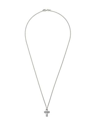 Emanuele Bicocchi collier sautoir à pendentif croix - Métallisé