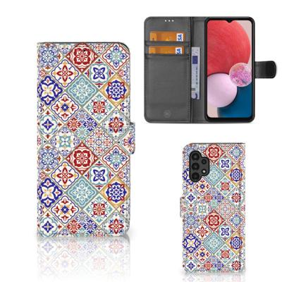 Samsung Galaxy A13 (4G) | Bookcase | Tiles Color | Portemonnee hoesje