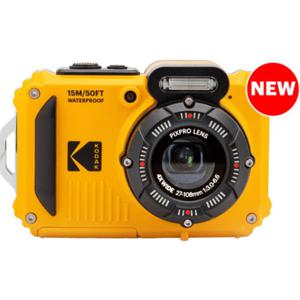 Kodak Pixpro WPZ2 Digitale camera 15 Mpix Zoom optisch: 4 x Geel Incl. accu, Incl. flitser Beeldstabilisatie, WiFi, Waterdicht, Onderwatercamera,