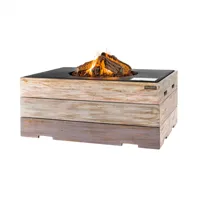 Cocoon vuurtafel N&N rechthoekig - zwart