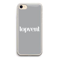 Topvent Grijs Wit: iPhone 7 Transparant Hoesje Topvent Grijs Wit: iPhone 7 Transparant Hoesje