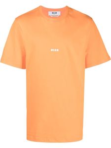 MSGM t-shirt à logo imprimé - Orange