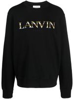 Lanvin sweat à logo brodé - Noir - thumbnail