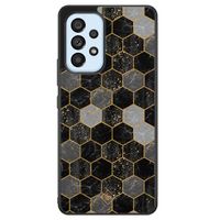 Samsung Galaxy A33 hoesje - Hexagons zwart