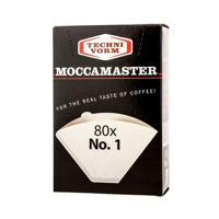 MOCCAMASTER Papieren koffiefilters Nr 1 wegwerp 80 stuk(s)