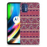 Motorola Moto G9 Plus TPU bumper Aztec Paars