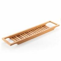 Excellent Houseware Badrek van bamboe hout - 64 x 15 cm - voor spullen - badplank Excellent Houseware Badrek van bamboe hout - 64 x 15 cm - voor spullen - badplank