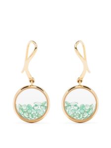 Aurelie Bidermann boucles d'oreilles Chivor en or 18ct ornées d'émeraudes