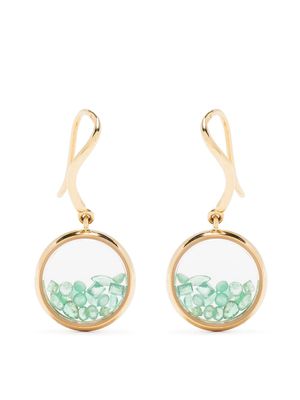 Aurelie Bidermann boucles d'oreilles Chivor en or 18ct ornées d'émeraudes