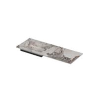 INK Post Wastafel keramische slab envelop bak links met 1 kraangat 120x45x1 Island glossy