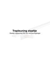 Staaltje trapleuning rechthoekig 40x10mm wit Staaltje trapleuning rechthoekig 40x10mm wit