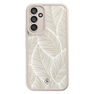 Samsung Galaxy A54 beige case - Palmy leaves beige