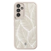 Samsung Galaxy A54 beige case - Palmy leaves beige - thumbnail