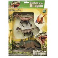 3x Plastic dinosaurus speelgoed figuren voor kinderen - thumbnail