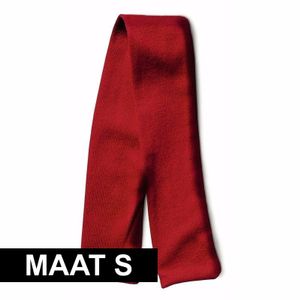 Rood shawltje voor knuffeldier S 32 x 4 cm   -