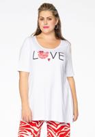 Yoek Tunic flare love | Wit | Maat 46/48