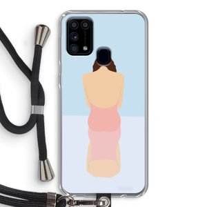 Mirror: Samsung Galaxy M31 Transparant Hoesje met koord