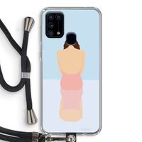Mirror: Samsung Galaxy M31 Transparant Hoesje met koord
