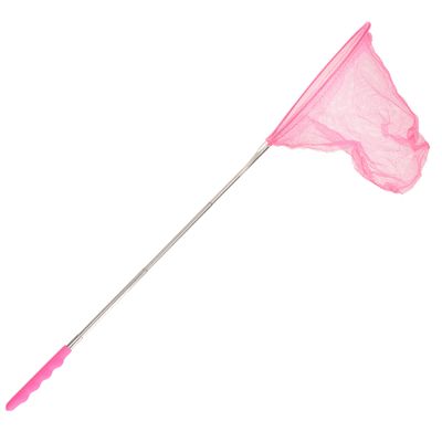 Telescopisch vlindernet/insectennet - roze - metaal - 36 tot 67 cm Telescopisch vlindernet/insectennet - roze - metaal - 36 tot 67 cm