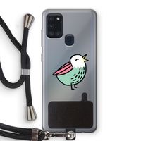 Birdy: Samsung Galaxy A21s Transparant Hoesje met koord