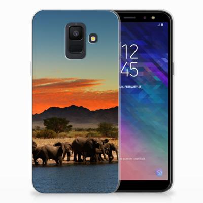Samsung Galaxy A6 (2018) | TPU Hoesje | Olifanten
