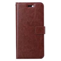 Basey iPhone 14 Plus Hoesje Book Case Kunstleer Cover Hoes -Bruin - thumbnail