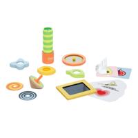 Classic World optische experimenten houten speelset, 16dlg.