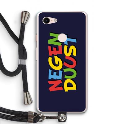 90's One: Pixel 3 XL Transparant Hoesje met koord