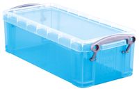 Really Useful Box 0,9 liter, transparant helblauw