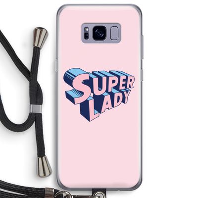 Superlady: Samsung Galaxy S8 Plus Transparant Hoesje met koord