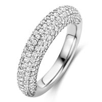 TI SENTO-Milano 12287ZI Ring zilver-zirconia wit 3,5-5 mm