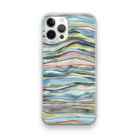 Watercolor Agate: iPhone 12 Pro Transparant Hoesje