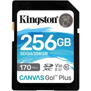 Kingston Canvas Go! Plus SDXC 256 GB geheugenkaart UHS-I U3, Class 10, A2