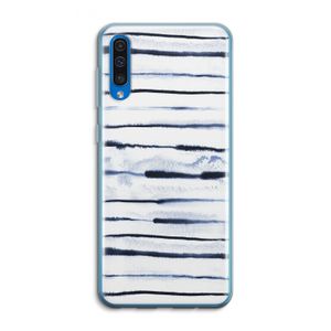 Ink Stripes: Samsung Galaxy A50 Transparant Hoesje