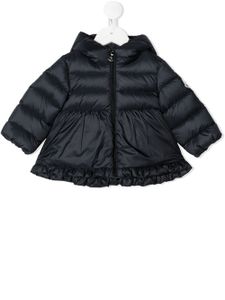 Moncler Enfant doudoune à coupe évasée - Bleu