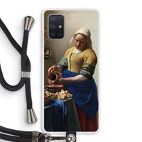 The Milkmaid: Samsung Galaxy A71 Transparant Hoesje met koord