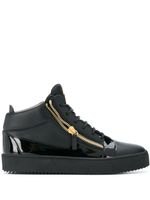 Giuseppe Zanotti baskets montantes zippées - Noir