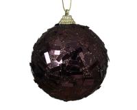 Kerstbal foam d8 cm zwarte truffel I Decoris - Decoris