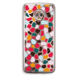 Colored Giraffe: Motorola Moto G6 Transparant Hoesje